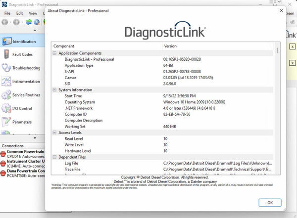 Detroit Diesel Diagnostic Link DDDL 8.17 2023 Diagnostic software Detroit Diesel 