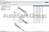 BOMAG EPC 2021 electronic parts catalog interface for heavy compaction equipment spare parts identification and exploded view diagrams
