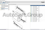BOMAG EPC 2021 electronic parts catalog interface for heavy compaction equipment spare parts identification and exploded view diagrams