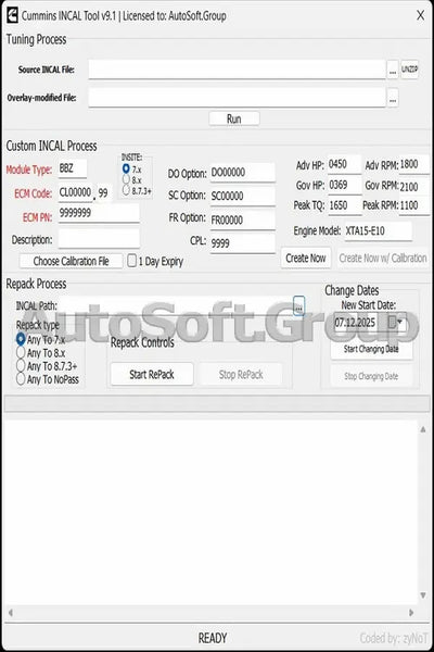 Cummins INCAL Tool V9.1 Cummins 