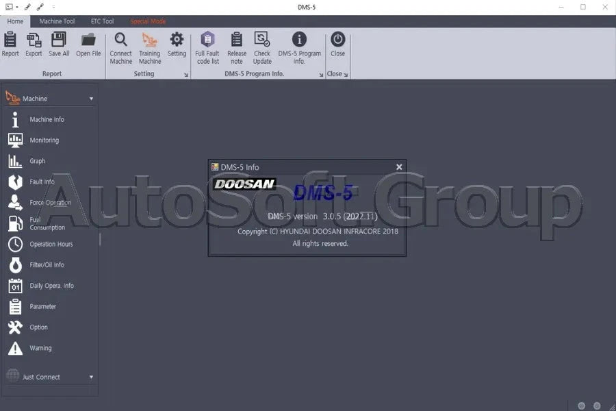 Doosan Develon DMS-5 – buy professional Diagnostic software AutoSoft.group