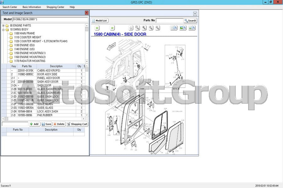 Doosan parts catalog 2018 online buy professional diagnostic software