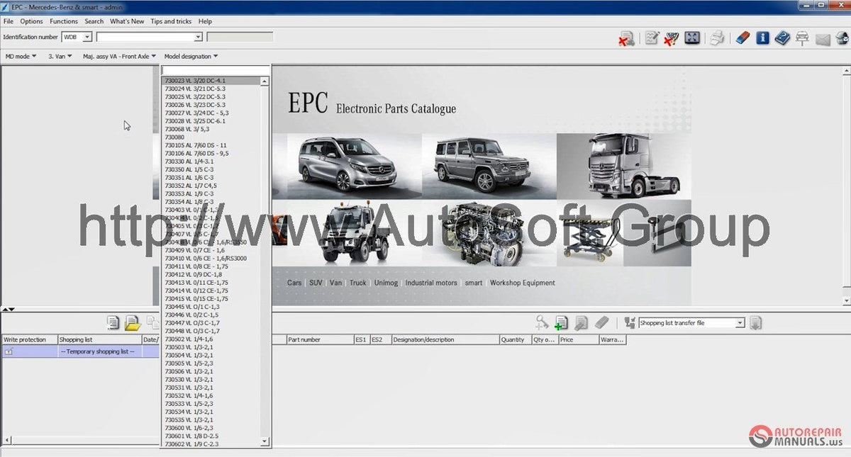 buy MercedesBenz EWA NET EPC/WIS/ASRA new version 10.2020 AutoSoft.group