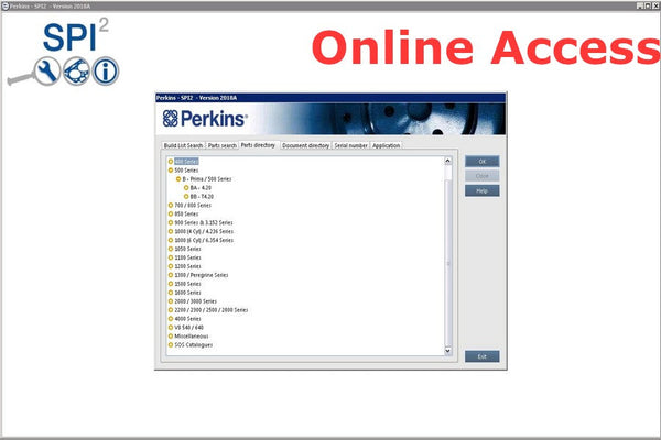 Perkins SPI2 Perkins Service and Parts Catalogs online