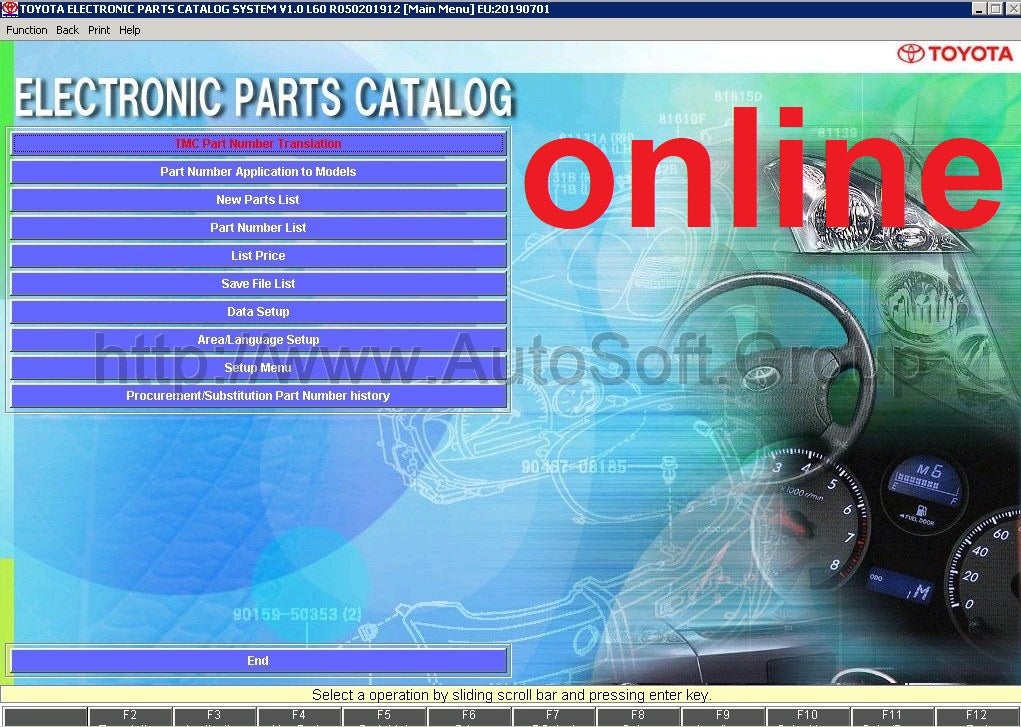 buy Toyota EPC (Parts catalog) online AutoSoft.group